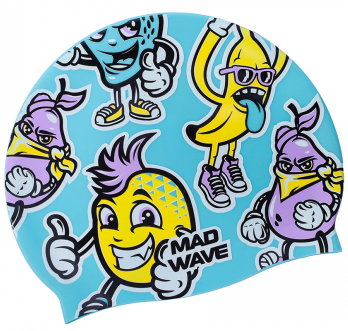 Шапка для плавания Mad Wave FUN Jr silicone