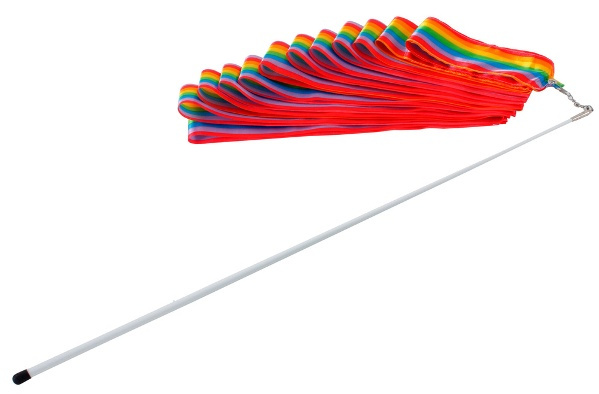 Лента гимнастическая Larsen 6м, c палочкой 56см