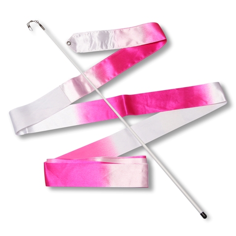 Лента гимнастическая Indigo 4м, с палочкой 56см