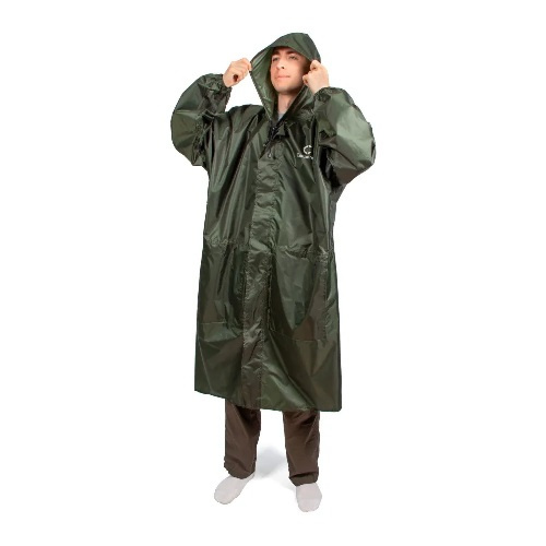 Плащ-дождевик Следопыт,Taffeta PU 3000, хаки