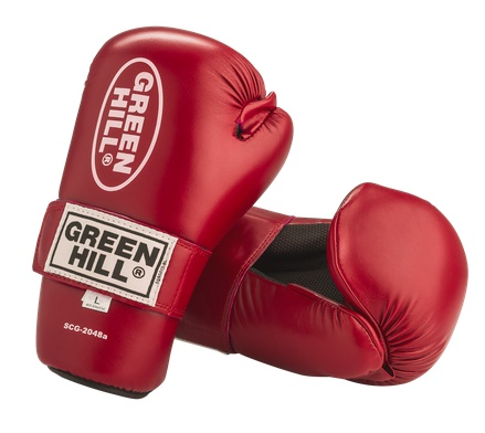 Перчатки для кикбоксинга Green Hill 7-contact, к/з