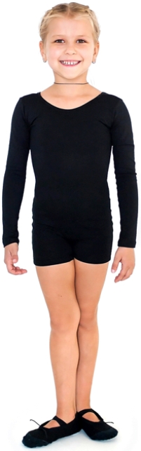 Комбинезон гимнастический INDIGO, дл.рукав, х/б