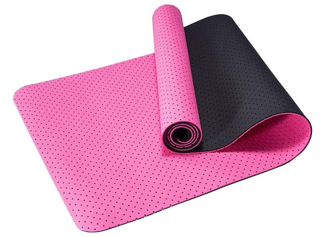 Коврик для йоги TPE (183х61х0,6см) перфорир.