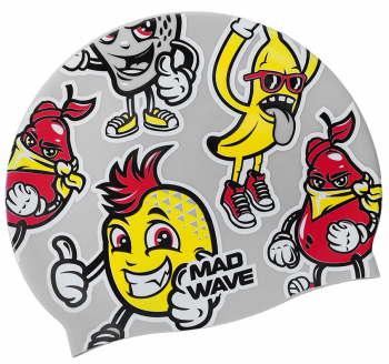 Шапка для плавания Mad Wave FUN Jr silicone