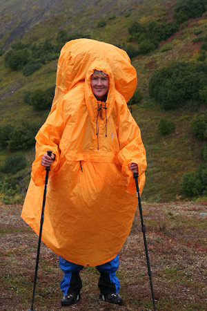 Пончо-Ю Снаряжение (с карманом под рюкзак до 120л)