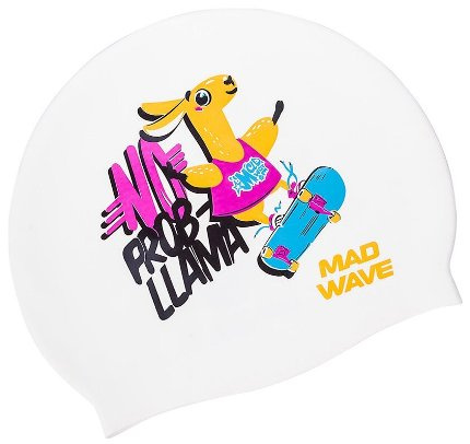 Шапка для плавания Mad Wave LLAMA Jr silicone