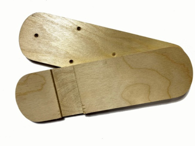 Накладки для охотничьих лыж, деревянные