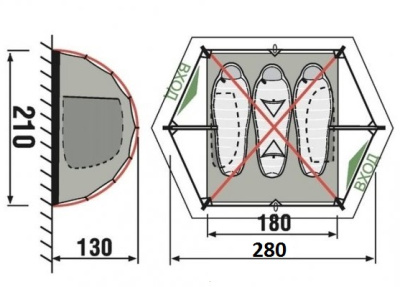 Палатка Rockland Peak 3