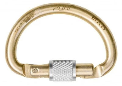 Карабин Ринг сталь полукруглый с муфтой keylock, 25kN
