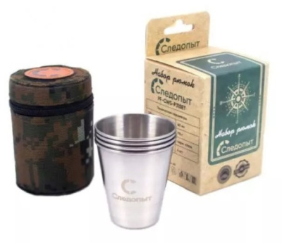 Набор рюмок Следопыт, в ткан.тубе (4шт.)