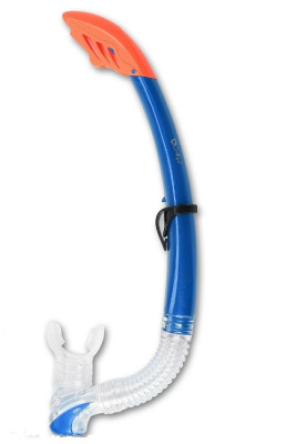 Трубка для плавания INDIGO арт.IN062 (ПВХ, маскодержатель, клапан)