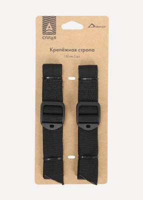 Крепежная стропа Сплав, 2.5х120см, с трехщел.пряжкой Duraflex