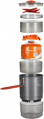 Набор посуды Fire Maple Island,с пароваркой и теплообменником