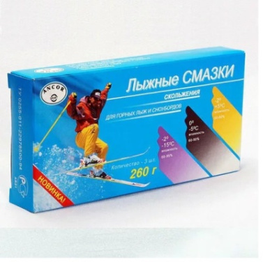 Лыжные смазки скольжения Маяк, 260г (3шт.)
