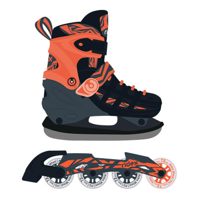 Коньки-ролики раздвижные Ridex Hot