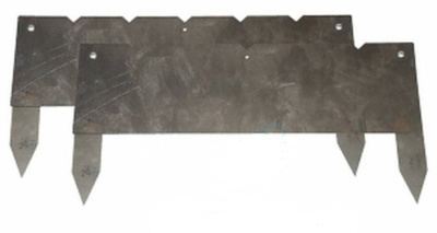 Мангал Следопыт складной (2 стойки), 500х250x7.6мм, ст 0.8мм, без шамп.