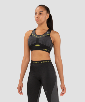 Бра-топ жен. FIFTY Fast Temper black/grey