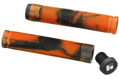 Грипсы HIPE H4 Duo, 155мм black/orange