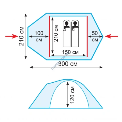Палатка Tramp Stalker 2 V2