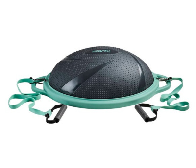 Полусфера "BOSU" StarFit Pro, с эспандерами и насосом, серый/зеленый