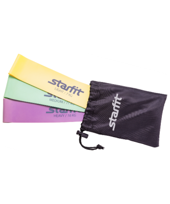Комплект мини-эспандеров StarFit, (3шт.), пастельный