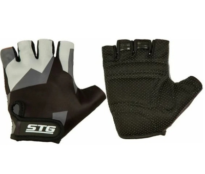 Велоперчатки STG 820, серо/черные