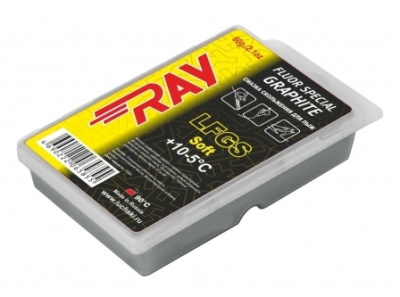 Парафин RAY LFGS +10-5°С с графитом, низкий фтор, мягкая (60г)