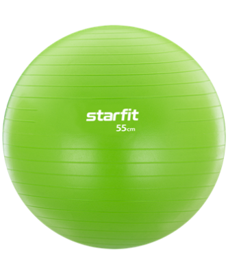 Фитбол StarFit, без насоса, зеленый (антивзрыв)