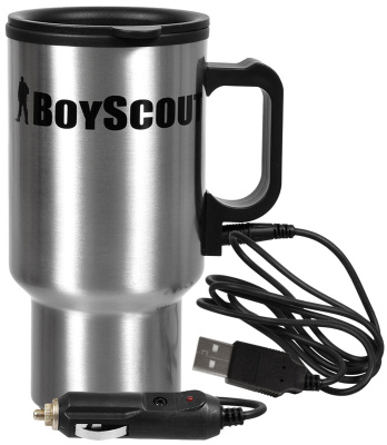 Термокружка Boyscout автомоб. нерж.ст. 12В+USB