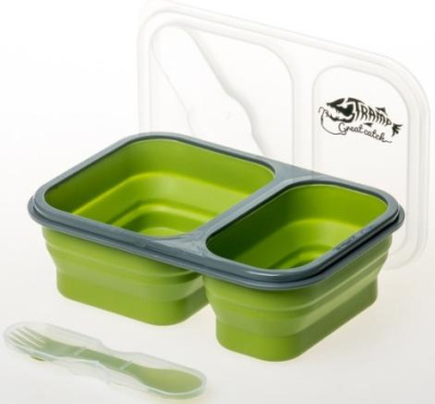 Контейнер Tramp силикон., с ловилкой 2 отсека