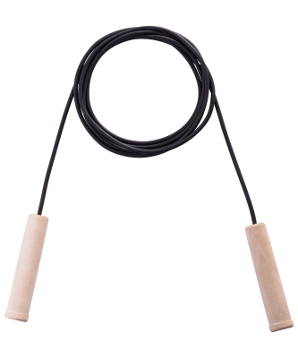 Скакалка резиновая, дерев.ручка