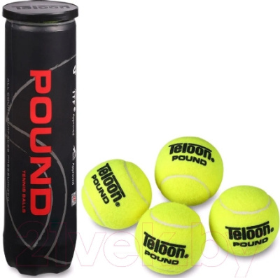 Мяч б/тенн. TELOON (4шт.) TOUR pound