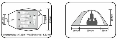 Палатка Kailas Holiday 6 (13175, inca yellow)