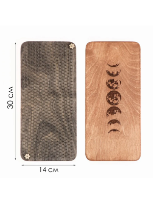 Садху, доска с гвоздями для йоги "Луна", 30х14см 