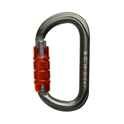 Карабин Vertical «GRAY» овал автомат, keylock, трехтактный 