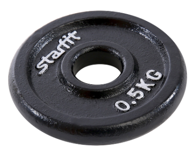 Диск StarFit d26, чугунный, черный