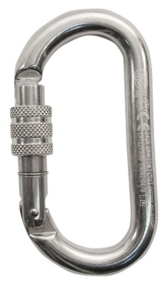 Карабин Kong Oval Screw, с резьб. муфтой, polish