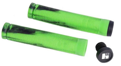 Грипсы HIPE H4 Duo, 155мм black/green