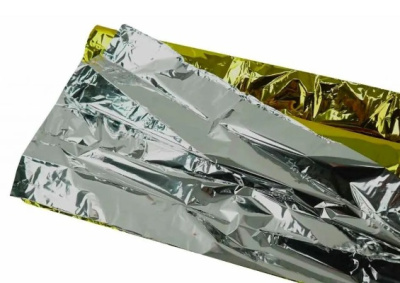 Термоодеяло Track двухстороннее, Gold/Silver 