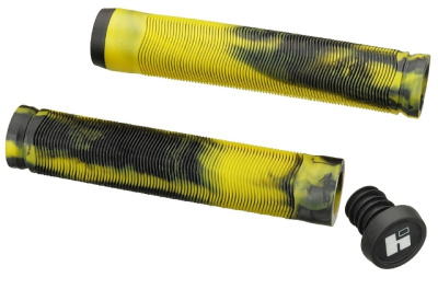 Грипсы HIPE H4 Duo, 155мм black/yellow