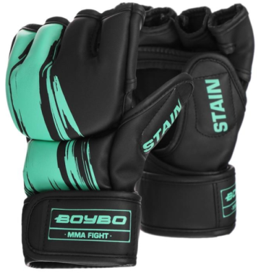 Перчатки ММА BoyBo Stain, Флекс, голубой