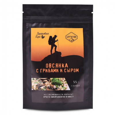 Каша овсяная с грибами и сыром, т/пакет