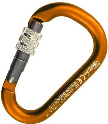 Карабин Kong HMS Napik Screw, с резьб. муфтой, orange