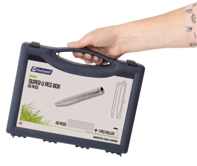 Набор колышков Outwell Super-U Pegs, сталь, (20шт.), silver
