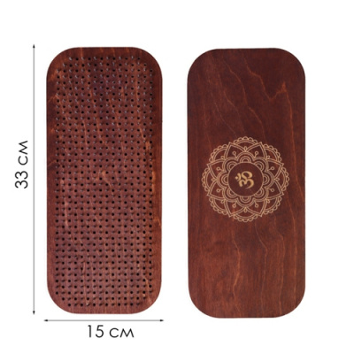Садху, доска с гвоздями для йоги "Мандала", 33х15см 