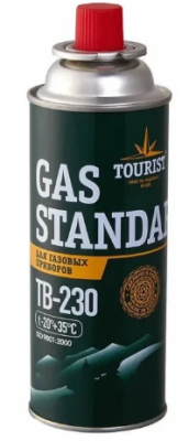Баллон цанговый TOURIST Gas Standard (t -20/+35), 220г