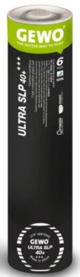 Мяч н/т GEWO Ultra SLP 40+ *** бел. (6шт.) в цилиндре