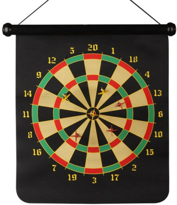 Дартс магнитный двухсторонний INDIGO 6 дротиков