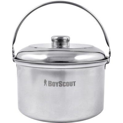 Котелок Boyscout нерж.сталь, с крышкой,